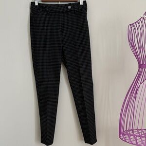White House Black Market Black and White Checkered Pants